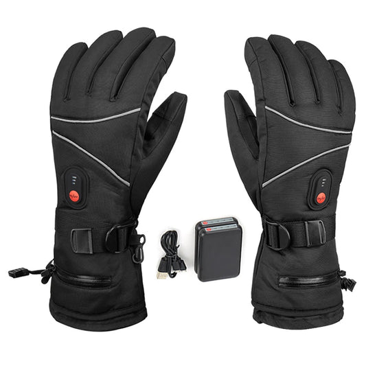1 Pair Thermal Gloves Waterproof Electric Heating Gloves Touchscreen Men Women for Ski Cycling for Motorcycle for Sports Hiking