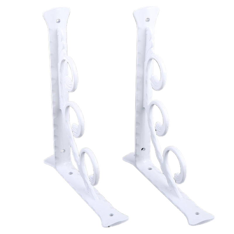 2 Pieces Triangular Shape Floating Shelf Brackets Invisible Shelf Support Right Angle Metal Wall Mounted Brackets