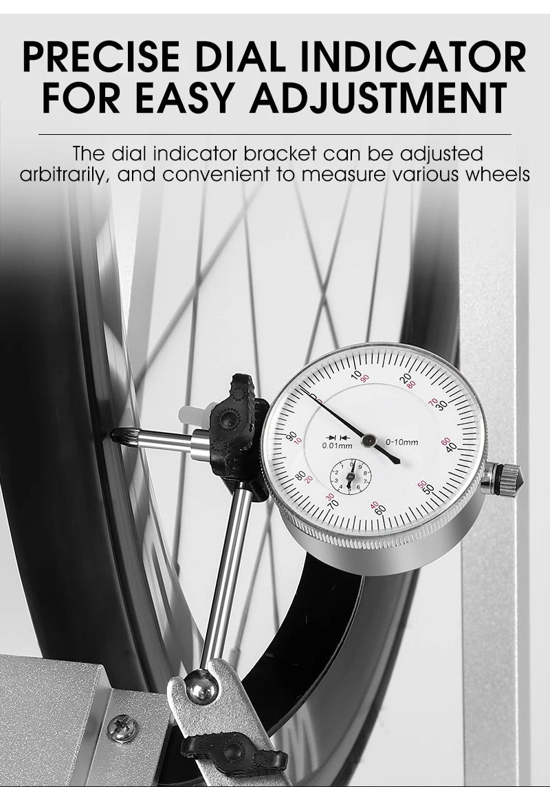 WEST BIKING Bicycle Wheel Truing Stand With Dial Indicator Gauge Tire Adjustment Rims Wheel Set MTB Road BMX Bike Repair Tools
