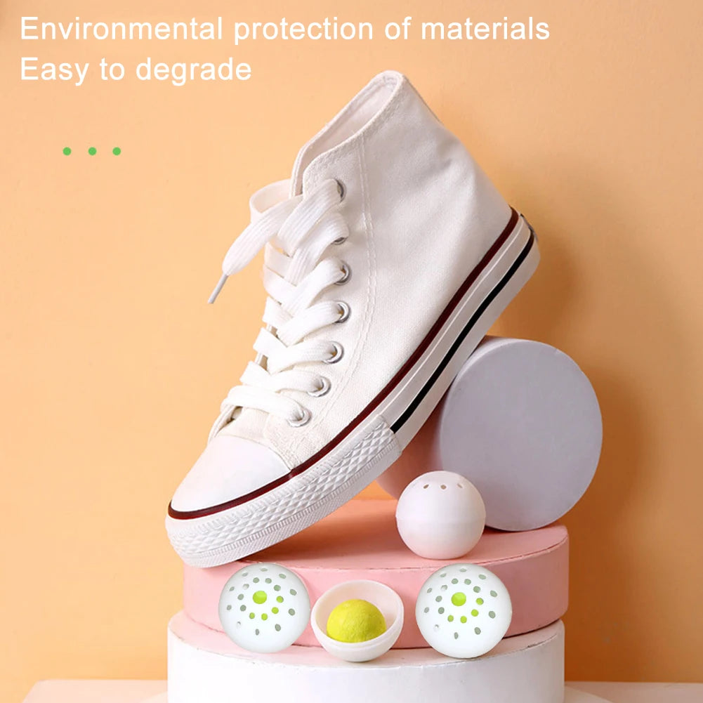 6-60PCS Deodorant Balls For Shoes Jasmine Scent Fresheners Footwear Shoe Closet Toilet Deodorization Long-lasting Aromatic 2025