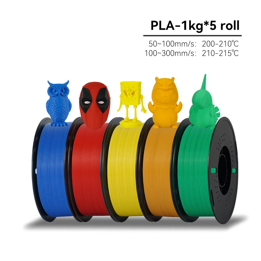 KINGROON 5/10KG PLA Filament 1.75mm Eco-Friendly Good Toughness Printing Filaments For FDM 3D Printers Material Free Shipping
