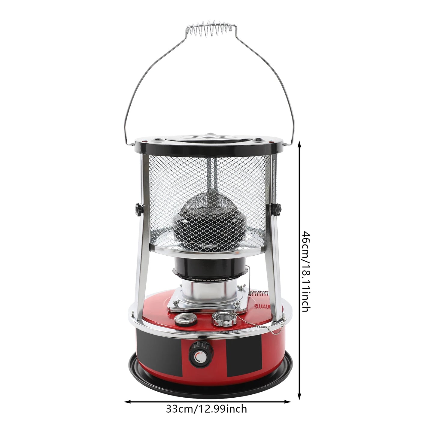 8000 BTU Kerosene Heaters, 5.2L Gal Fuel Capacity Kerosene Stove Heater, Adjustable Height Portable Kerosene Space Heater