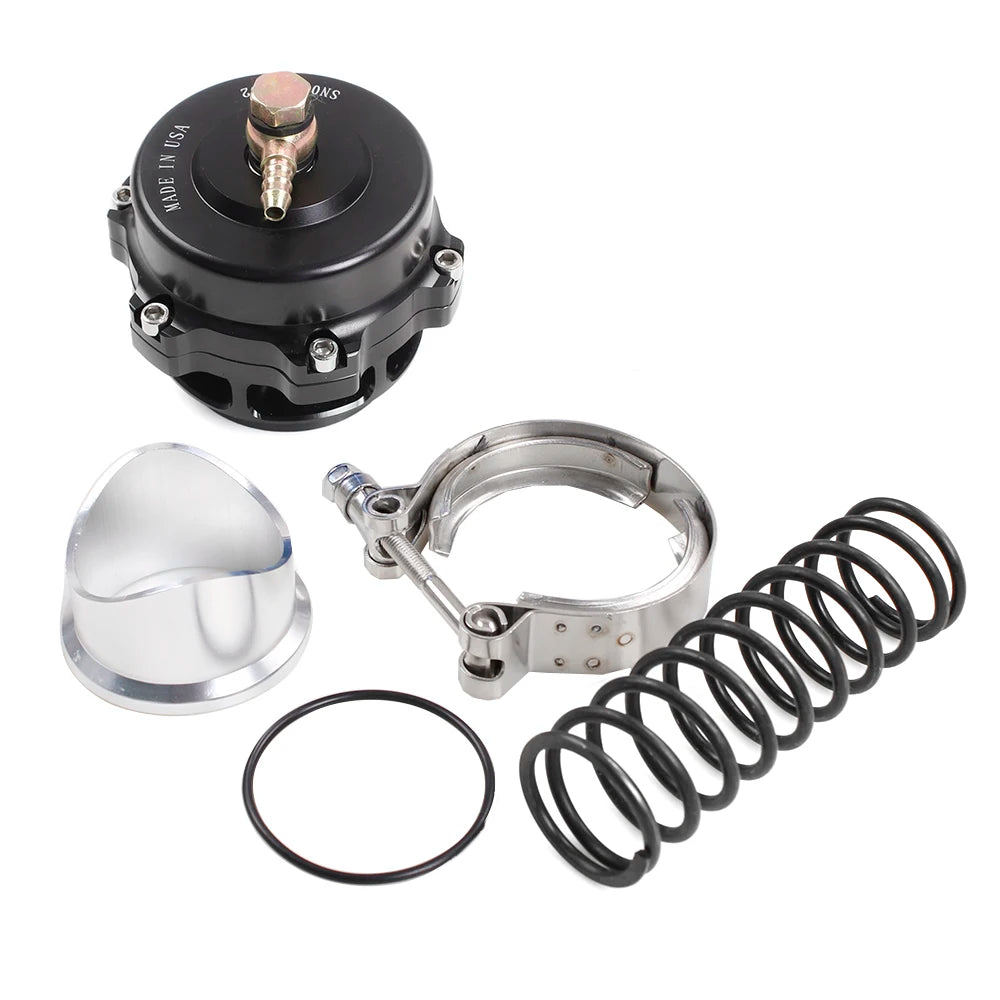 RASTP-High Quality Tial style 50mm Blow Off Valve CNC BOV Genuine with v-band Flange with logo RS-BOV027