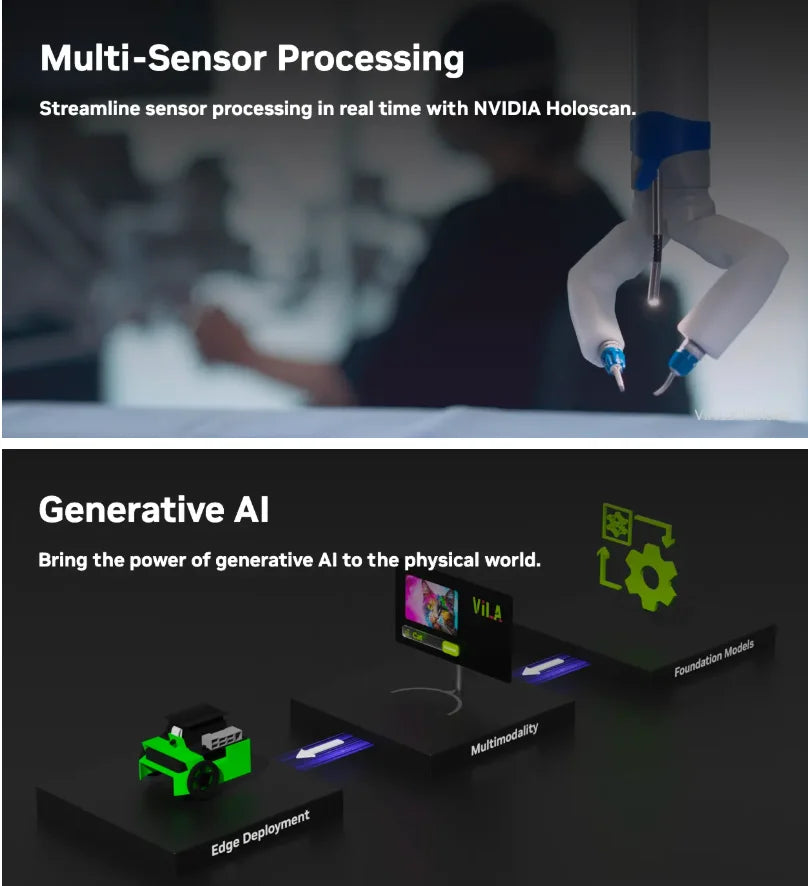 NVIDIA Jetson AGX Thor Developer Kit, Blackwell GPU 2070 FP4 TFLOPS, 128 GB LPDDR5X Memory,for Physical AI and Humanoid Robotics