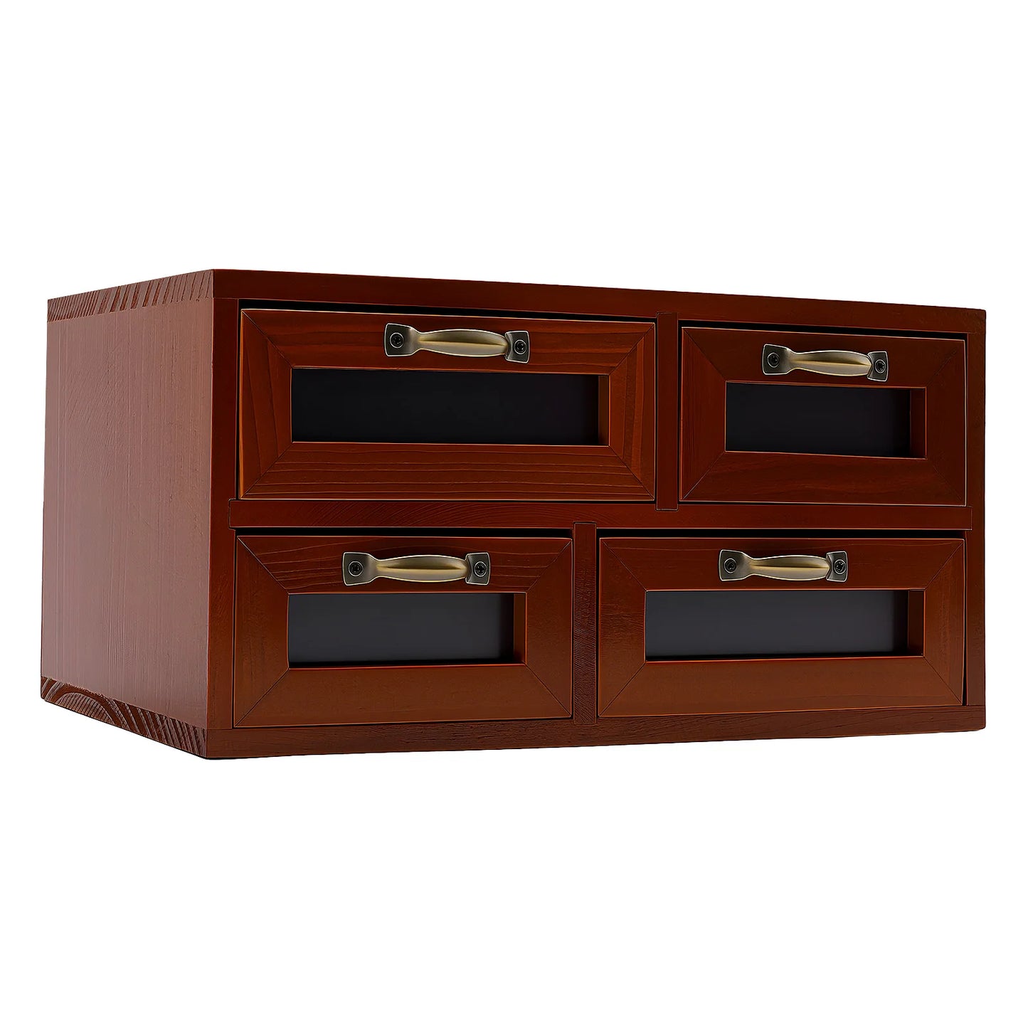 Retro Desk Organizer With Drawers, Wooden Desktop Storage Cabinet, Storage Box For Craftsmen To Organize Sewing Pins, Buttons