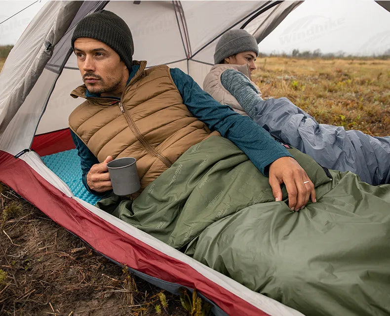 Naturehike LW180 Camping Sleeping Bag Ultralight Spring Summer Cotton Sleeping Bag for Single Couple Tourist Hiking Waterproof