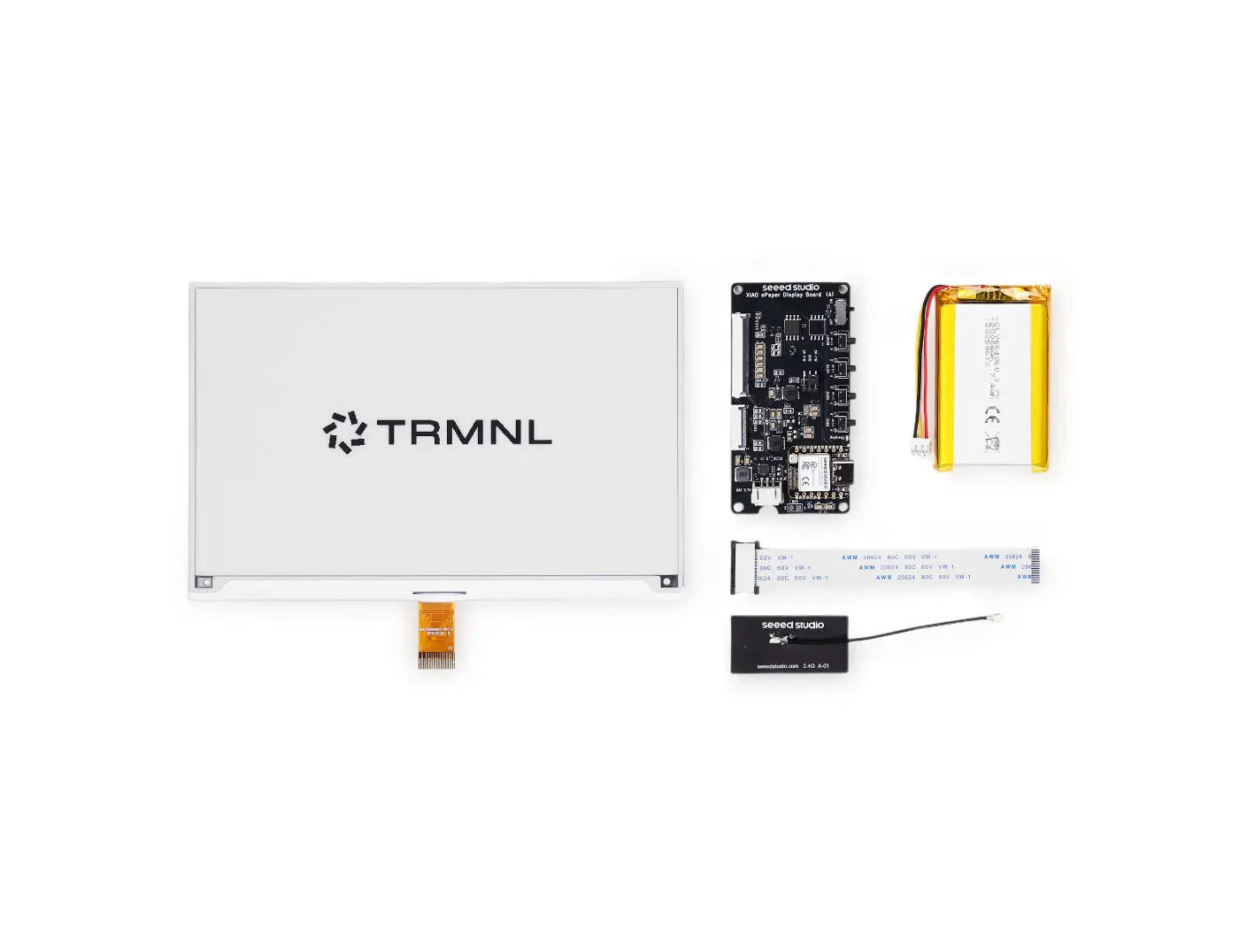 TRMNL BYOD 7.5" e ink Display Screen Epaper DIY Kit XIAO ESP32-S3 2000mAh rechargeable battery,375 Plugins,Home Assistant,Custom
