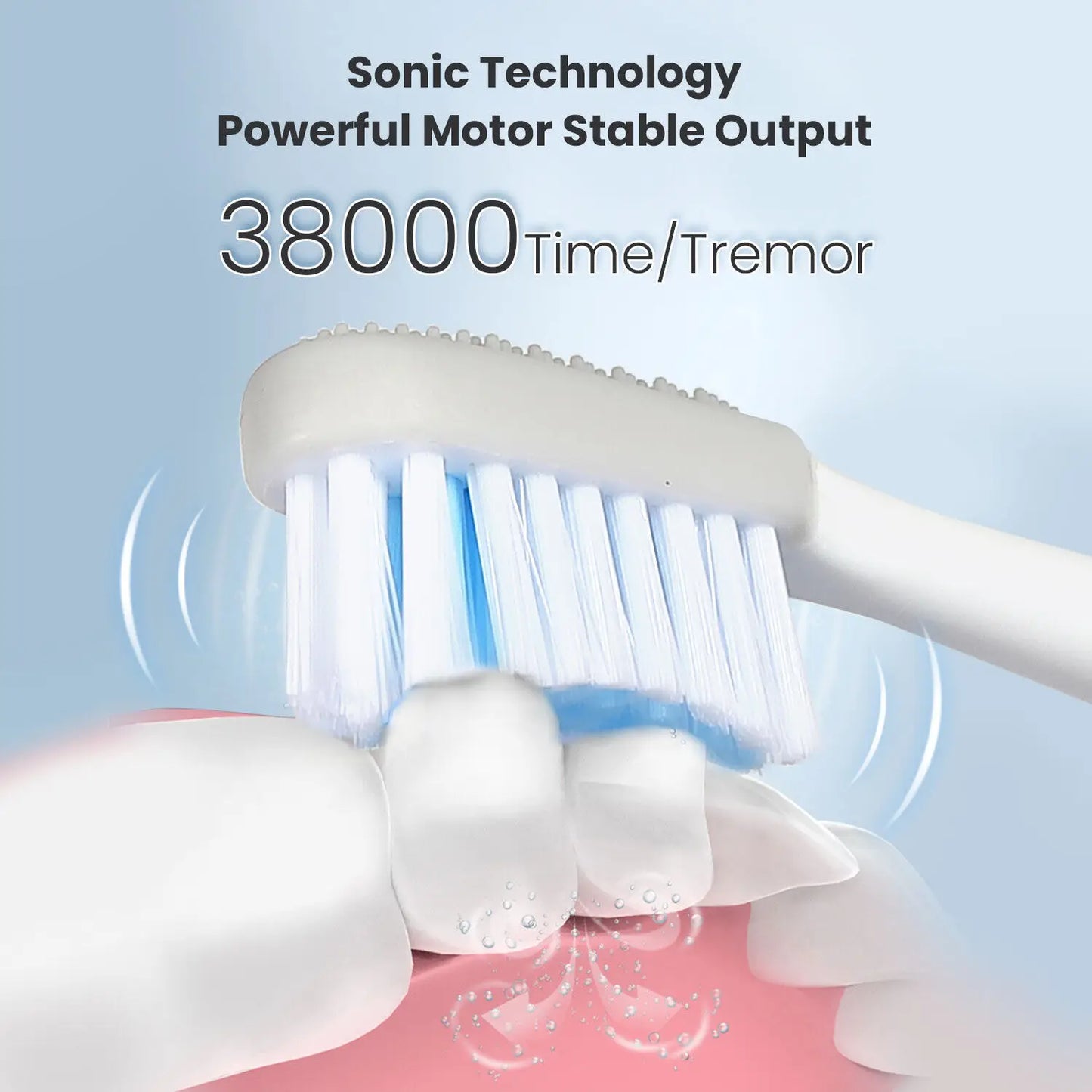 Fairywill OMT08 Sonic Electric Toothbrush Rechargeable Timer Brush 5 Modes Fast Charge Tooth Brush 4 Brush Heads for Adults