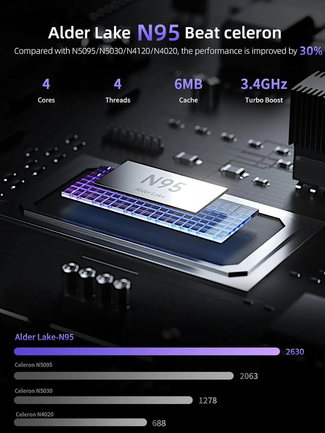 ACEMAGIC Laptop Intel N97 Ultra Thin Office  RAM 16GB SSD 512GB Portable Laptop DDR4 1920 * 1080 HD Display 60HZ