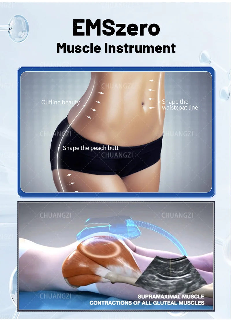 EMSzero RF EMS Body Sculpt Machine 15 Electromagnetic Sculpting Slimming Fat Stimulation Muscle Stimulation Pelvic Body EMSZERO