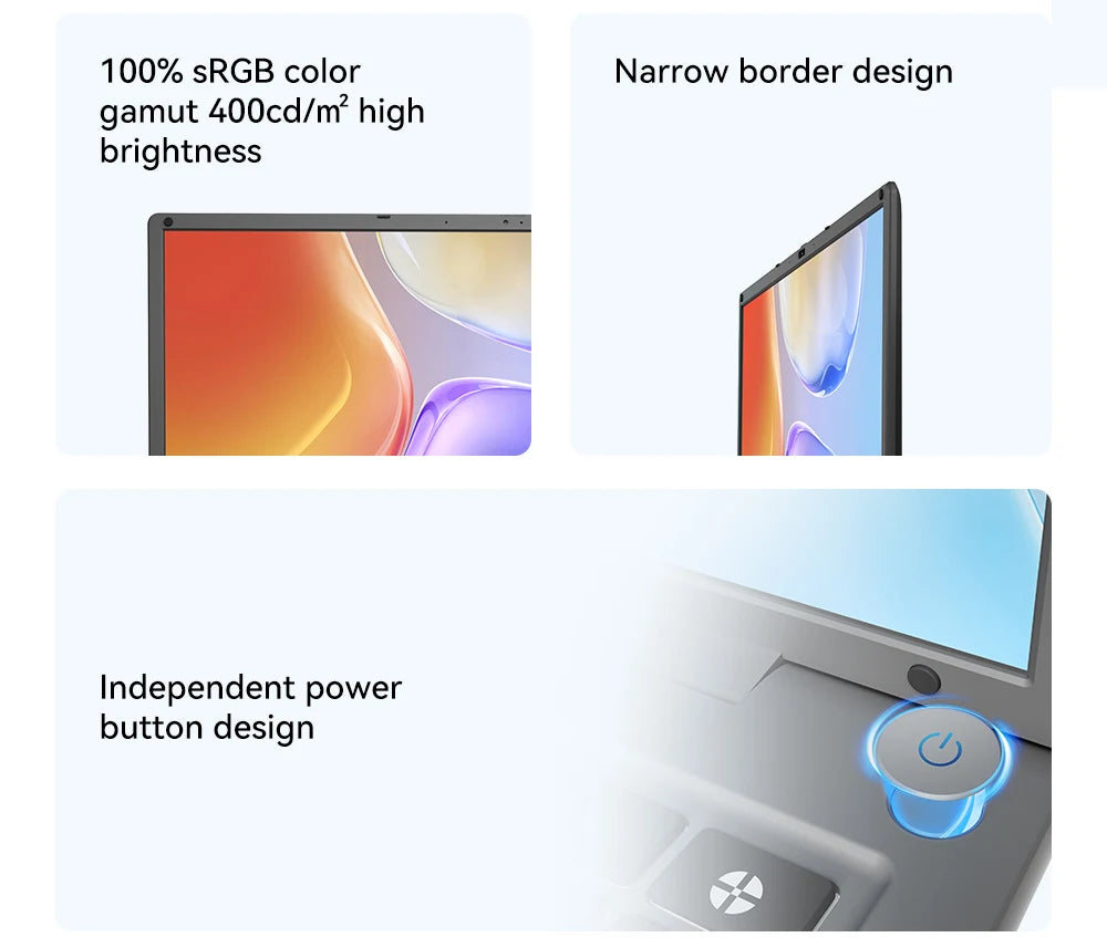 16 Inch Laptop with Intel Core i5 1240P 2.5K IPS Display Windows 11 Notebook Portable Adreamer Laptop 16GB RAM 1TB ROM SSD