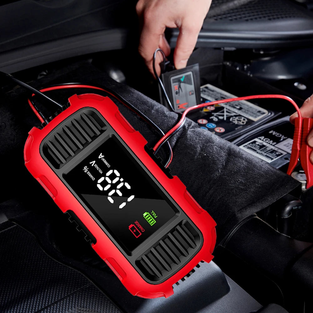 12V 2A Motorcycle Battery Charger Smart Battery Charging Tool Car Motorcycle Lead Acid Battery Charger for Car Truck Battery