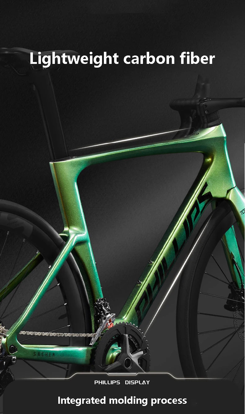 Carbon Fiber Gravel Bike,Racing Road Bike,Carbon Road Bicycle,Curved Handlebar,Brake and transmission are integrated,16/24 Speed