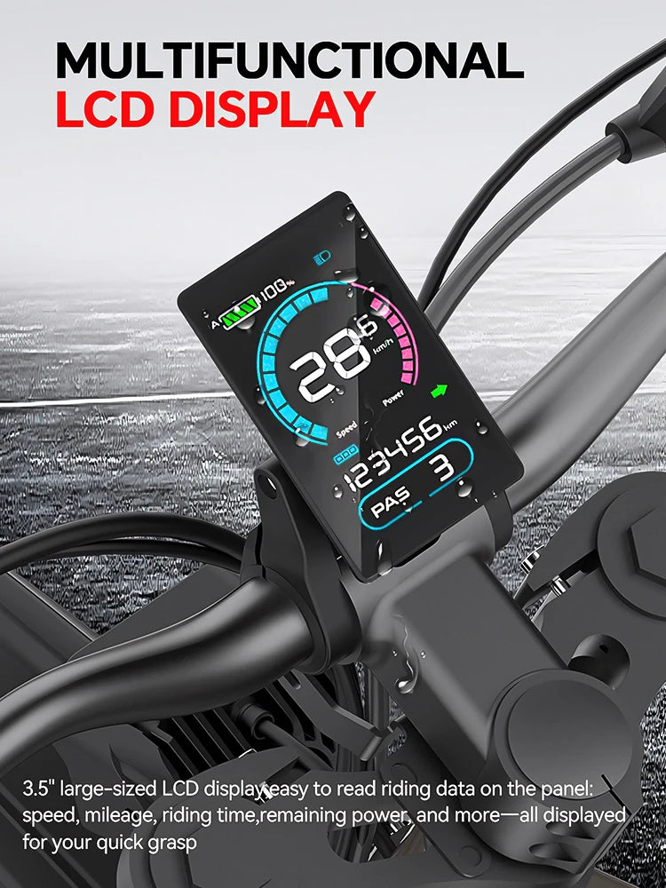 COSWHEEL R19 Electric cycle 72V 40AH Lithium Battery Adult Mountain Ebike 6000W Mountain Electric men's Moped Road E trucks