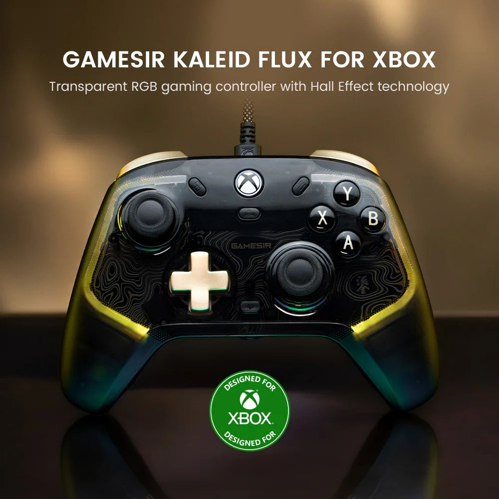 GameSir Kaleid Flux Xbox Gaming Controller Wired Gamepad with Hall Effect for Xbox Series S, Xbox Series X, Xbox One PC Steam