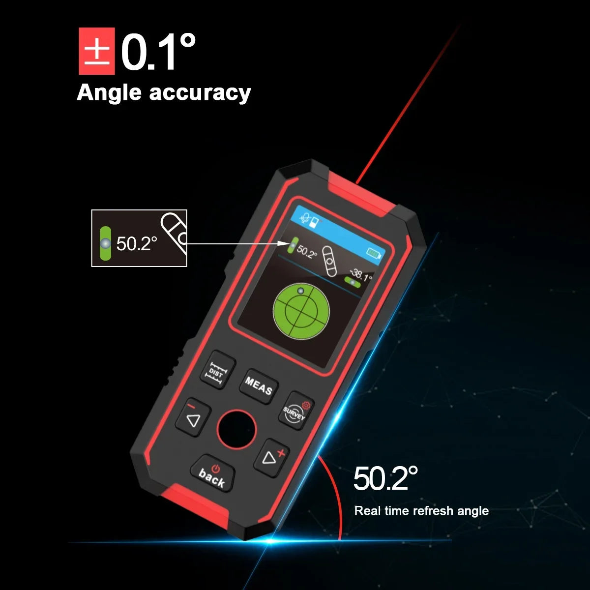 NF-518S Industrial Metal Detectors Metal Detector AC Cable Metal Pipes Rebar Multifunctional Wall Detector With Positioning Hole