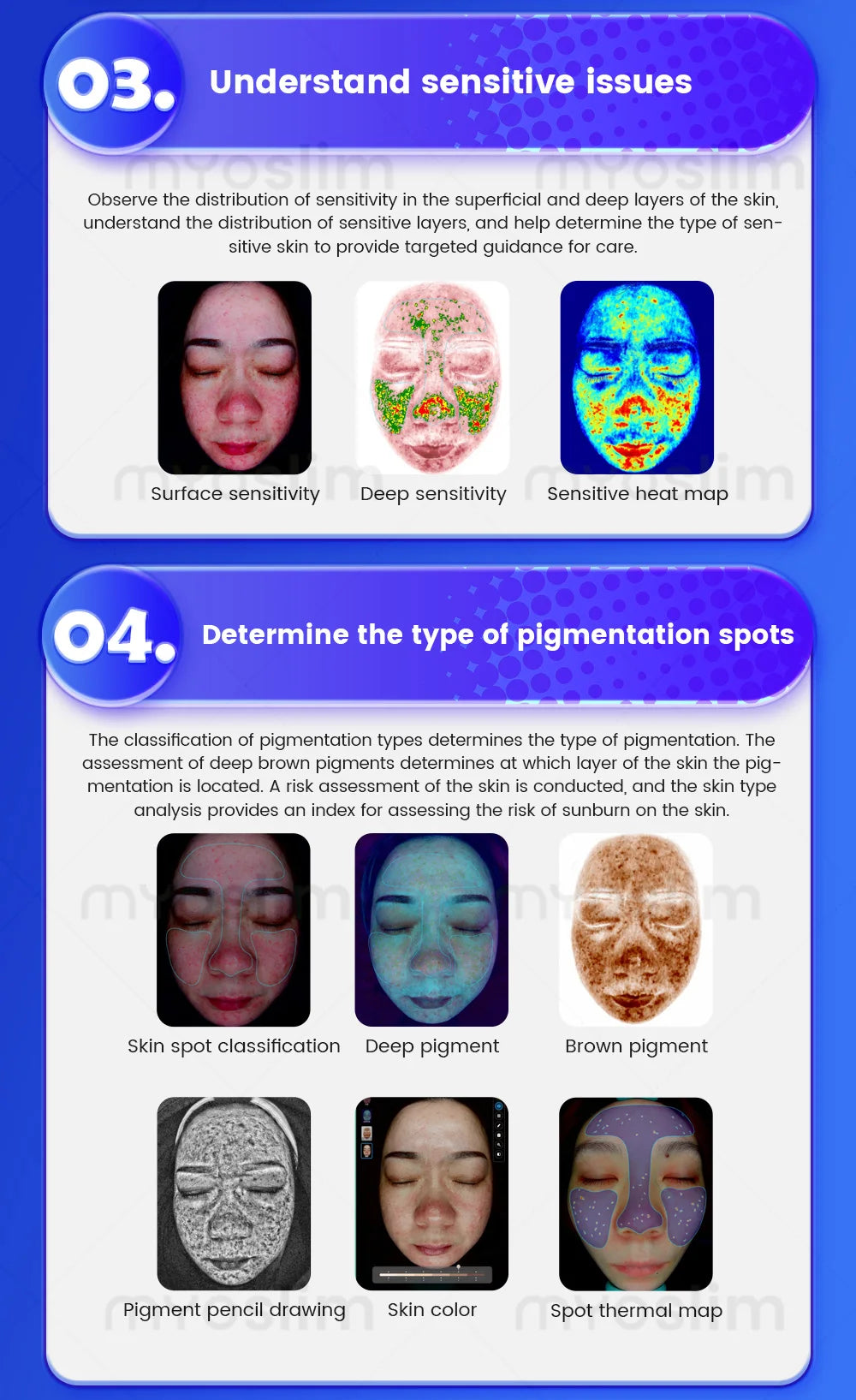 X5 3D Ai Skin Image Analyzer 21.5 inch High Definition Pixels Whole Facial Scanning Multi Spectrum Moisture Scalp Detection CE
