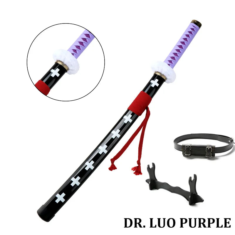 80cm/31.5"Roronoa Zoro Katana Anime Sword  Cosplay Weapons Props 3pc Toy Sword Set  Shusui Lchimonji  Sandai Kitetsu