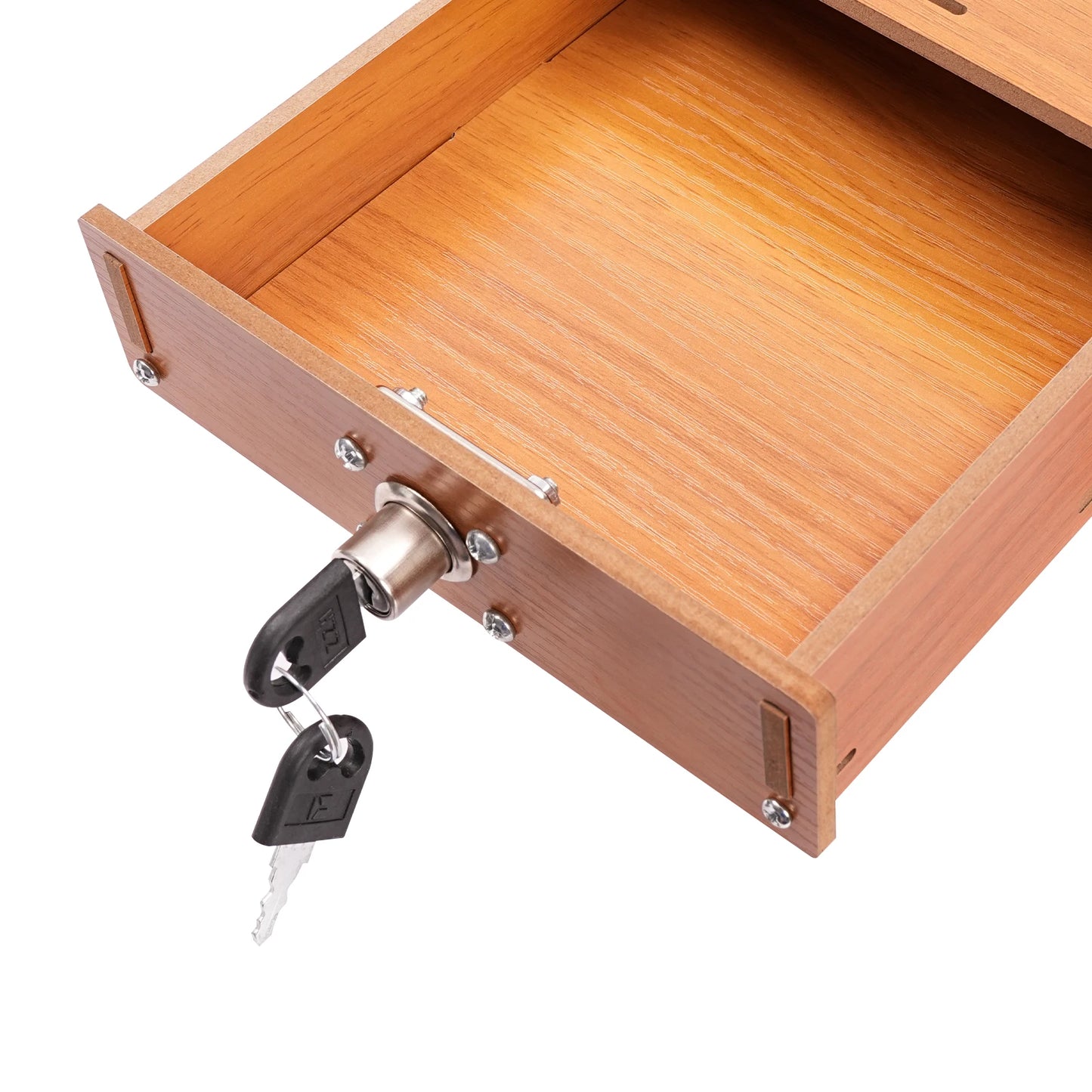 Wooden Desk Organizer W/ Drawer File Storage Desk Monitor Riser Computer Stand