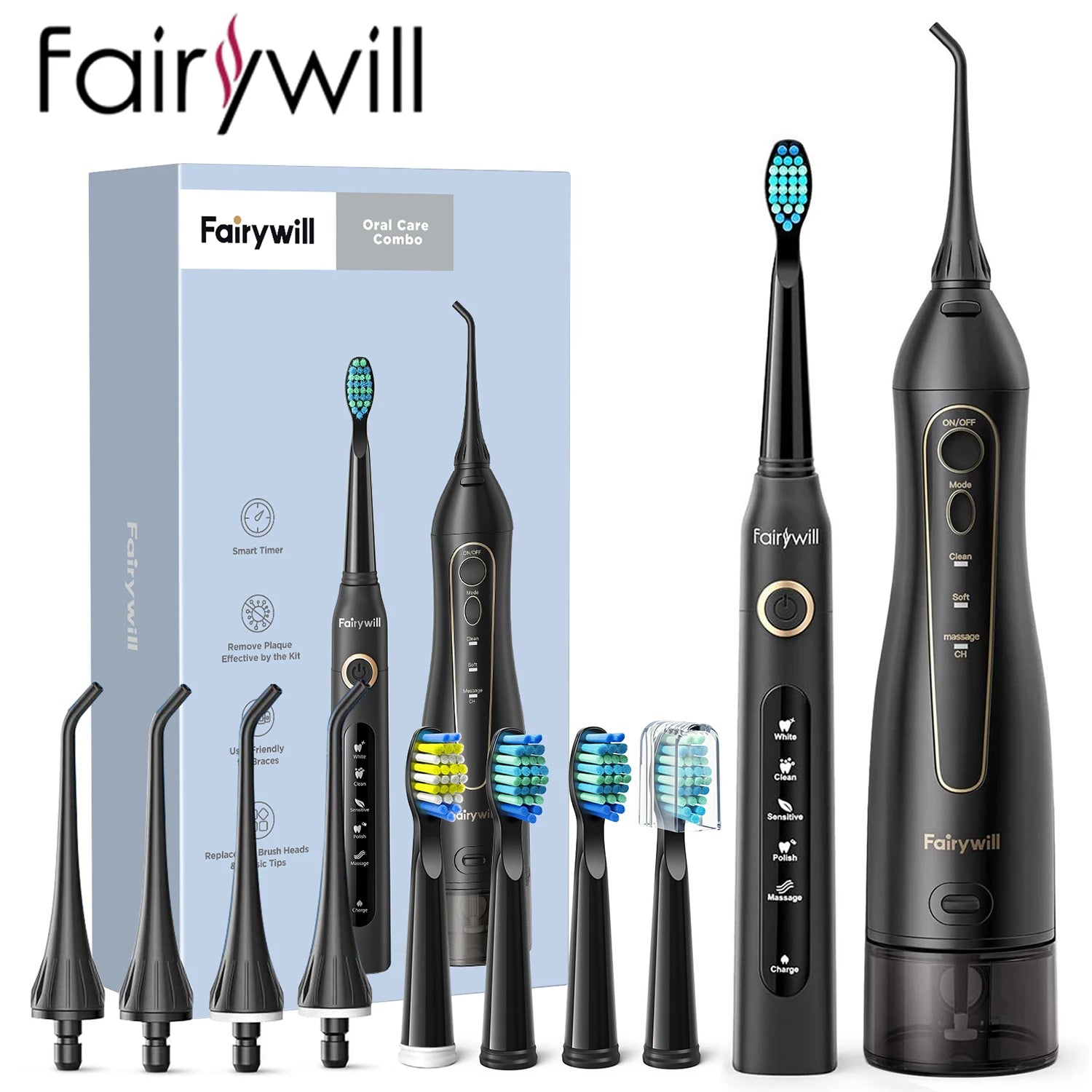 Fairywill Electric Sonic Toothbrush front view