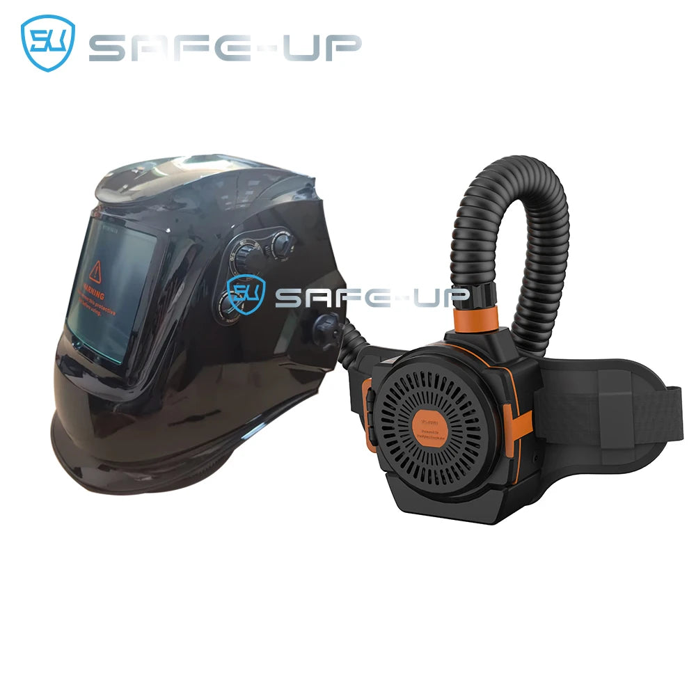 SAFEUP CE 1/1/1/1 Professional Welding Helmet Powered Air Purifying True Color Auto Darkening Welding Masks Dust Removal