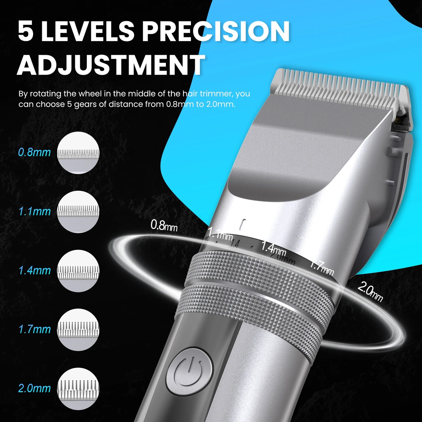 Sejoy Electric Hair Clippers Men Professional kit USB Rechargeable Men's Barber Hair Cutting Machine Beard Trimmer For Men Kids