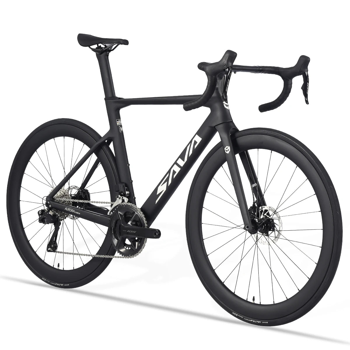 SAVA R7 Carbon Fiber Road Bike Carbon Frame, Handlebars, Fork Shimano Di2 R7170 24Speed Shift Kit, UCI CE Certified Adult Racing
