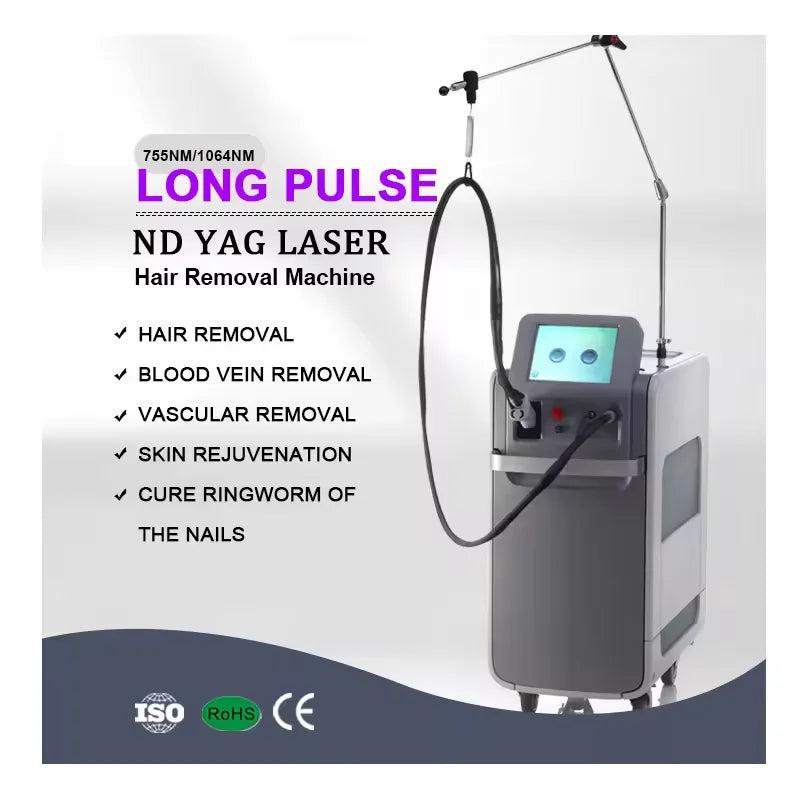 2026 SLyriclaser 1064/532nm long pulse width High quality 1064nm painless hair removal Clinic 755NM alexandrite machine