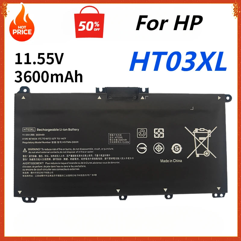 HT03XL L11119-855 Laptop Battery for HP Pavilion 15-CS 15-CU 15-DA 15-CW 14-CE 14-CF 14-DF 17-CA 15-DW0033NR 15-cu1xx L11421-542