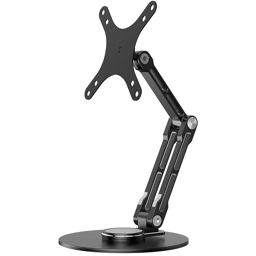UPERFECT VESA Monitor Desk Mount Single Monitor Stands Freestanding Fits 12'' to 22'' Computer Screen with Height Adjustable