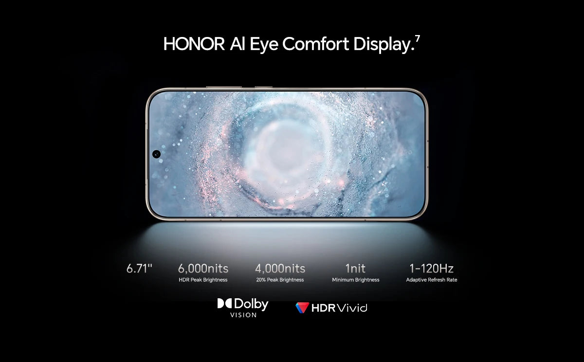 Global Version HONOR Magic8 Pro 5G 12GB+512GB 6.71'' 120Hz OLED Display 200MP Cameras 7100mAh 100W SuperCharge