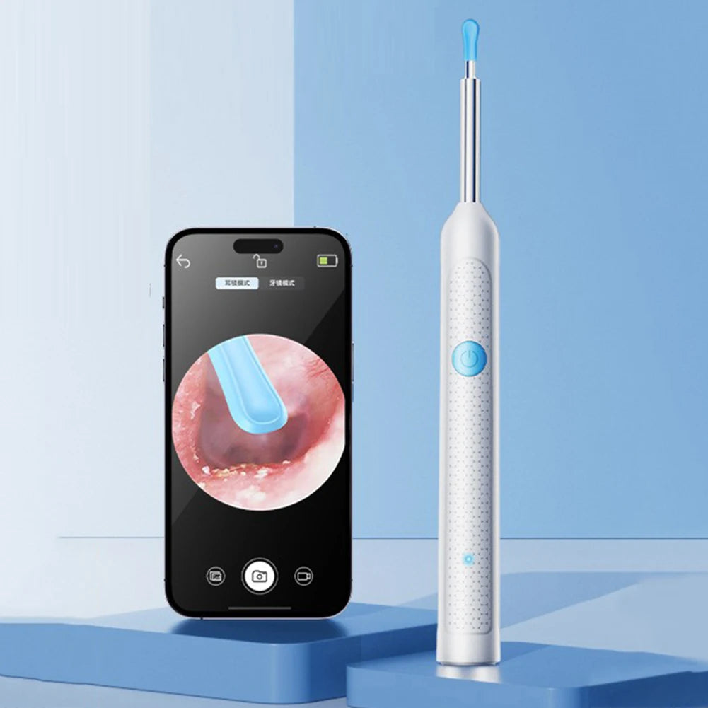 Visual Ear Wax Cleaner with Camera Safe Earwax Removal Endoscope with Camera Luminous Otoscope Ear Cleaning Tools Ear Care