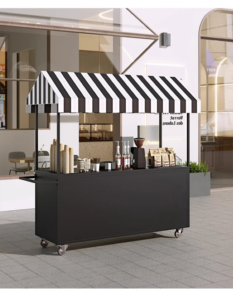 Night market stalls, small carts, shopping malls, supermarkets, promotion platforms, trucks, mobile snacks, dining carts