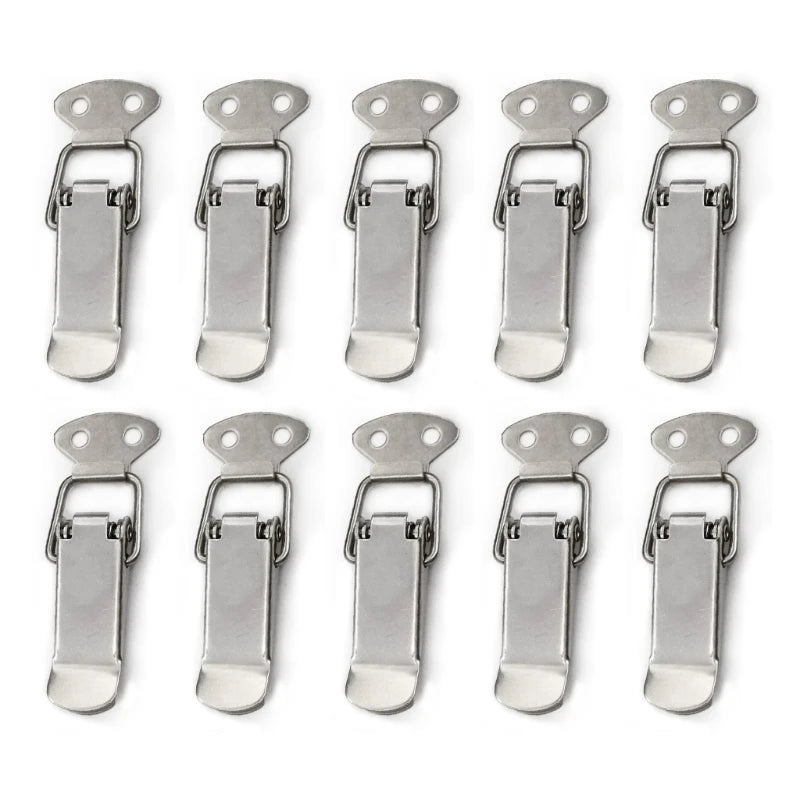 LXAF 10 Pcs Toggle Catch Lock Suitcase Clasp Buckle Locking Lock Metal Box Hasp Lock