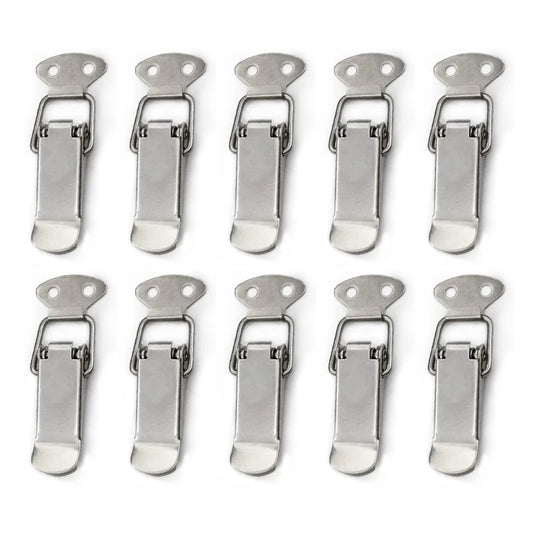 LXAF 10 Pcs Toggle Catch Lock Suitcase Clasp Buckle Locking Lock Metal Box Hasp Lock