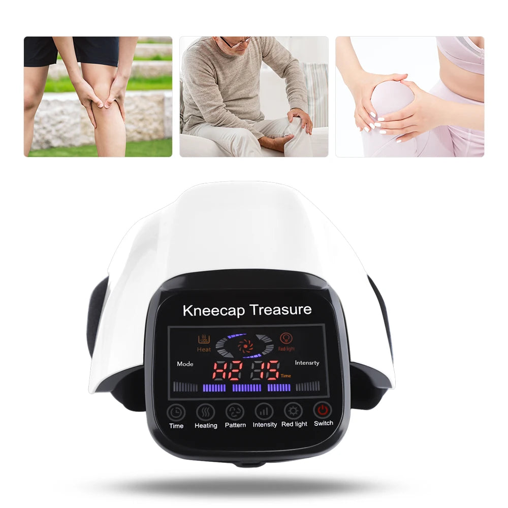 Infrared Heating Knee Massager Electric Air Pressure Shoulder/Elbow/Knee Massage Physiotherapy Kneecap Joint Muscle Relaxation