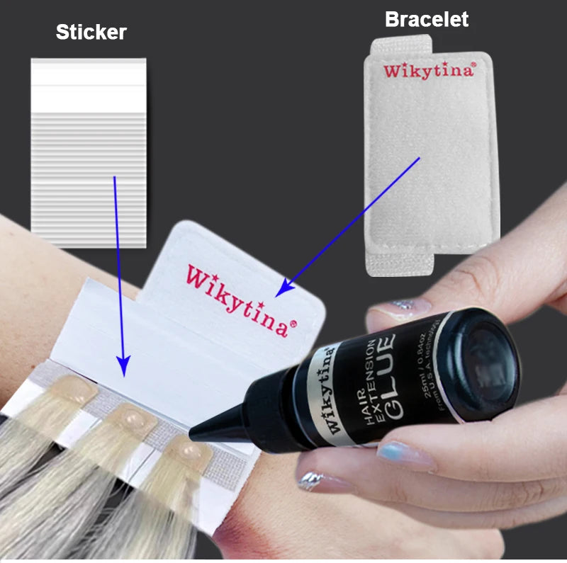 V Light Hair Extensions Set with UV Glue Hair Extension Kit Technology and Tools for Easy Application and Salon Quality Results