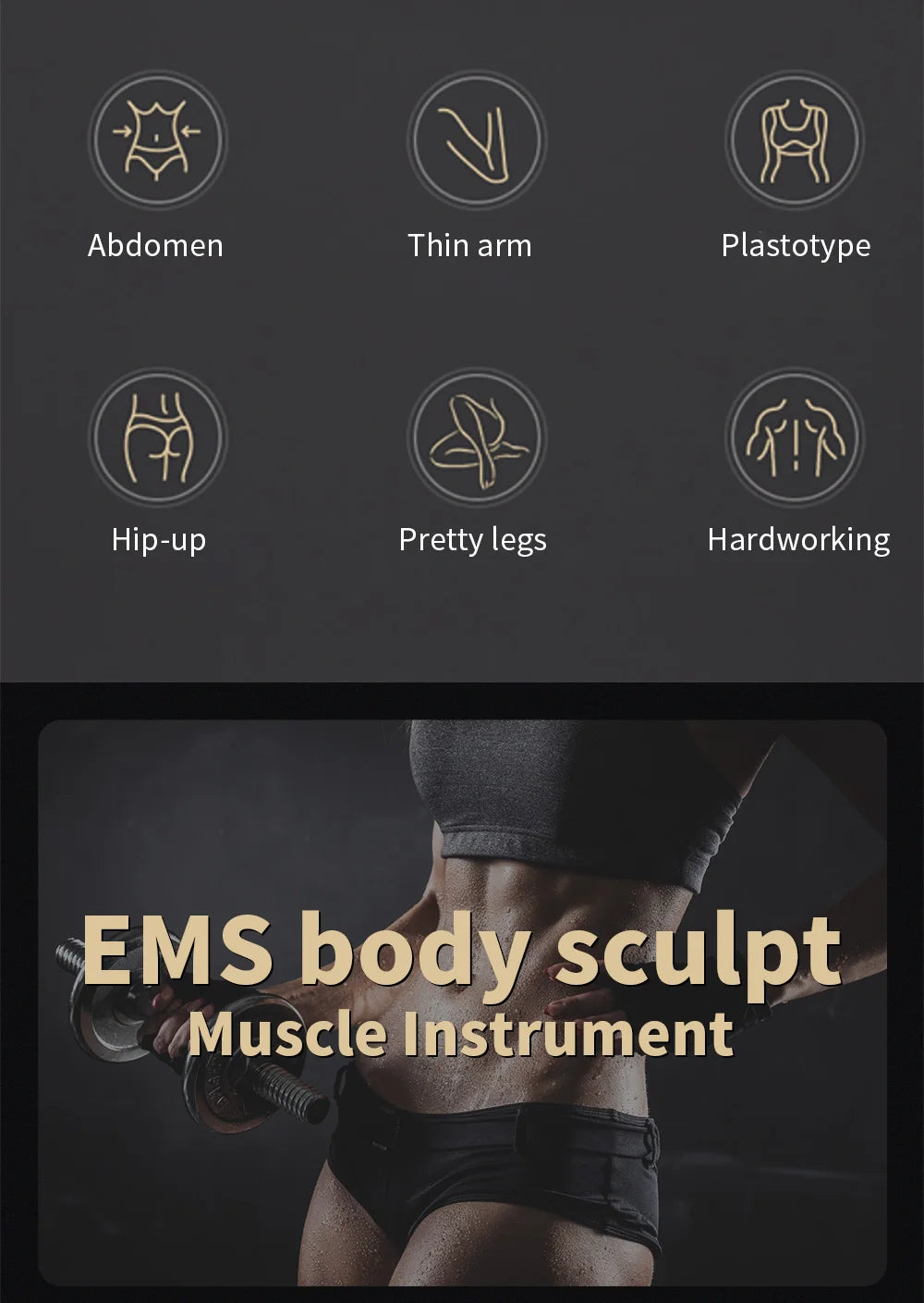 Upgrade EMS Professional Fat Reduction Body Contouring Equipment Wireless Handle Muscle Stimulate Shaping