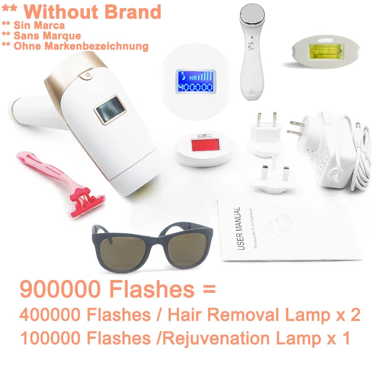 Lescolton IPL hair removal epilator with display, attachments, and fast delivery option.u