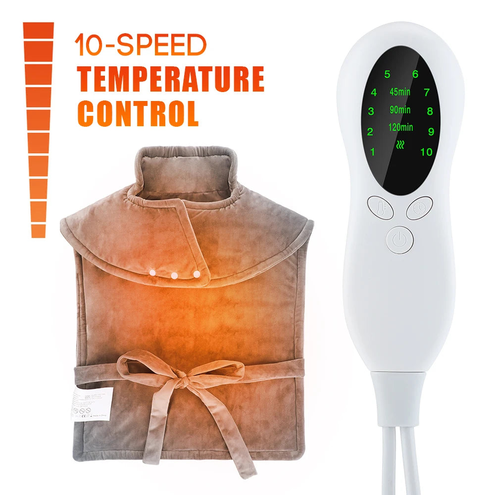 Electric Heating Pad 10 Gears Constant Temperature Winter Heater Warming for Body Shoulder Waist Home Sofa Blanket with Control