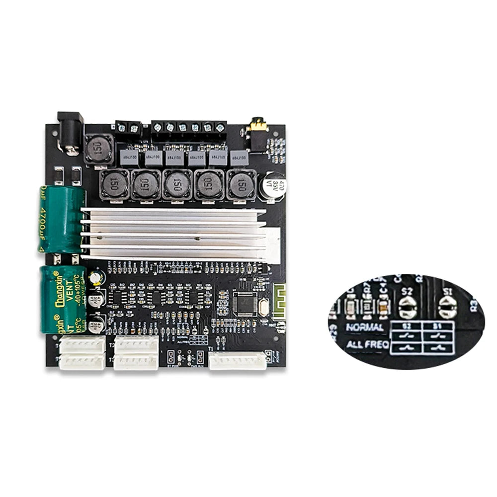 HIFI ZK-TB22/ZK-TB21F TPA3116 50w+50w+100wBluetooth 5.1 Audio Bass Power Amplifier Board Stereo Tweeter Subwoofer With Phone APP