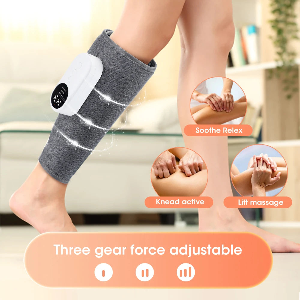 3-modes Air Pressure Calf Massager Electric Leg Massage Device Airbag Air Pressure Massage Leggings Relieve Muscle Soreness