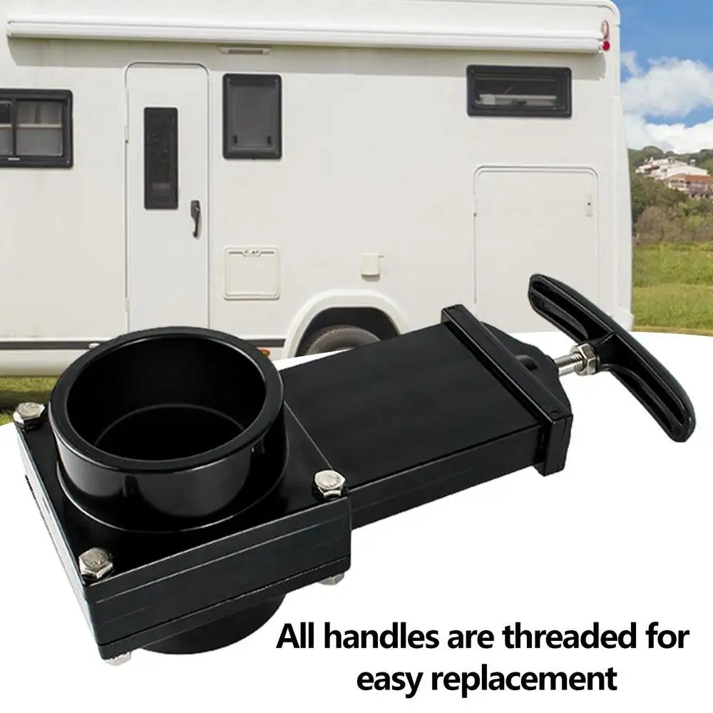 RV Waste Valve 50mm Multifunctional Sewage Valve For Camper Camping Car Replacement Gadgets To Drain Water Waste For Campers
