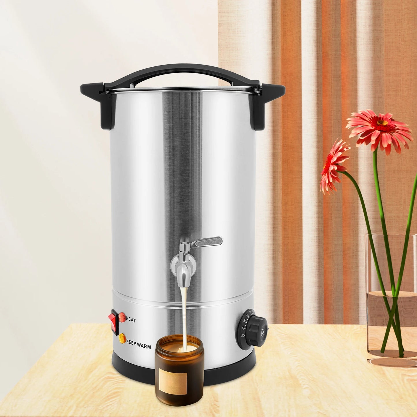 Professional Wax Melting Furnace 8/10/12/15L for Candle Making Repair Large Capacity Easy to Use & Clean