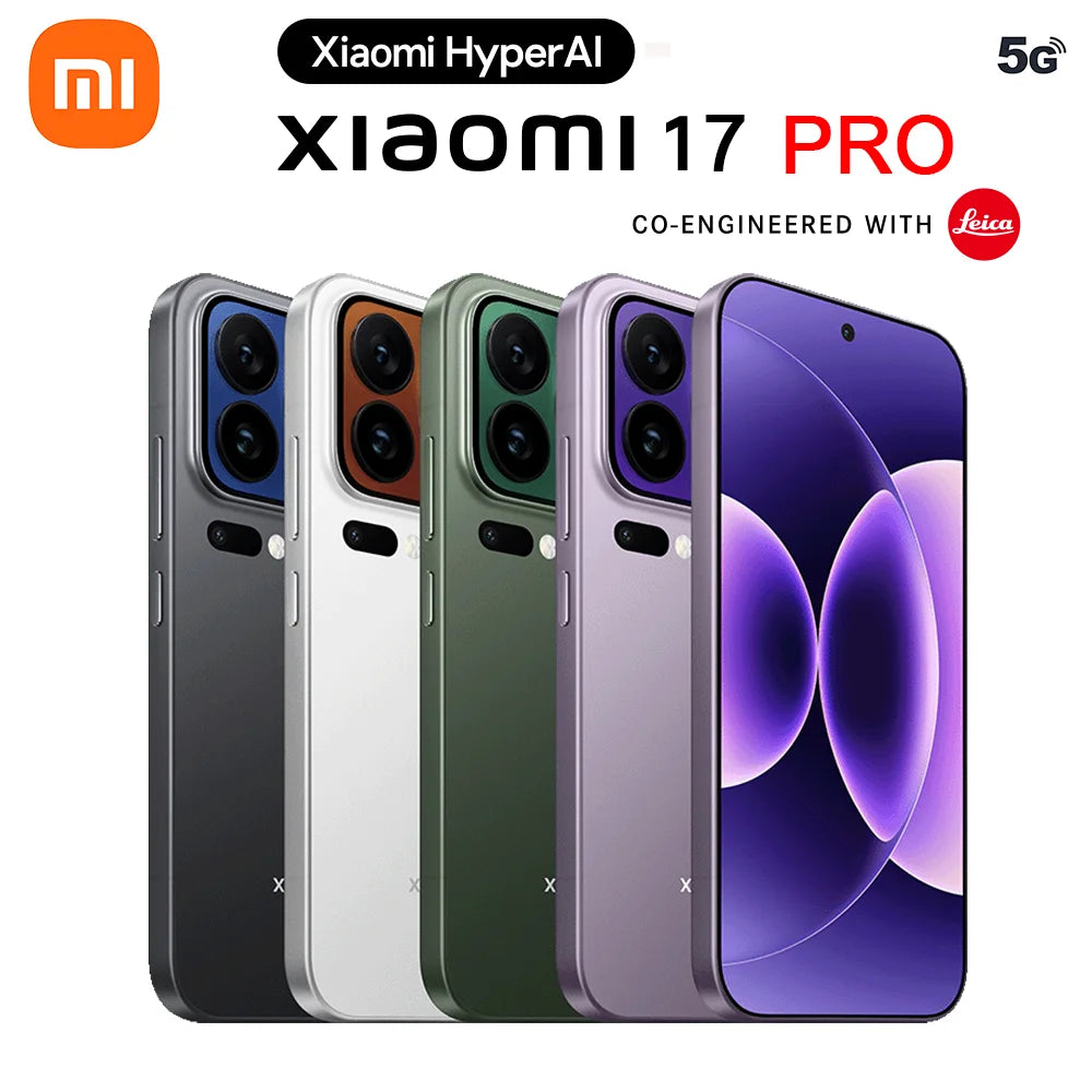 Brand New Xiaomi 17 Pro Smartphone Snapdragon 8 Elite Gen5 6300mAh Battery 100W Hyper Charge 6.3" CN version NFC Dual Screen