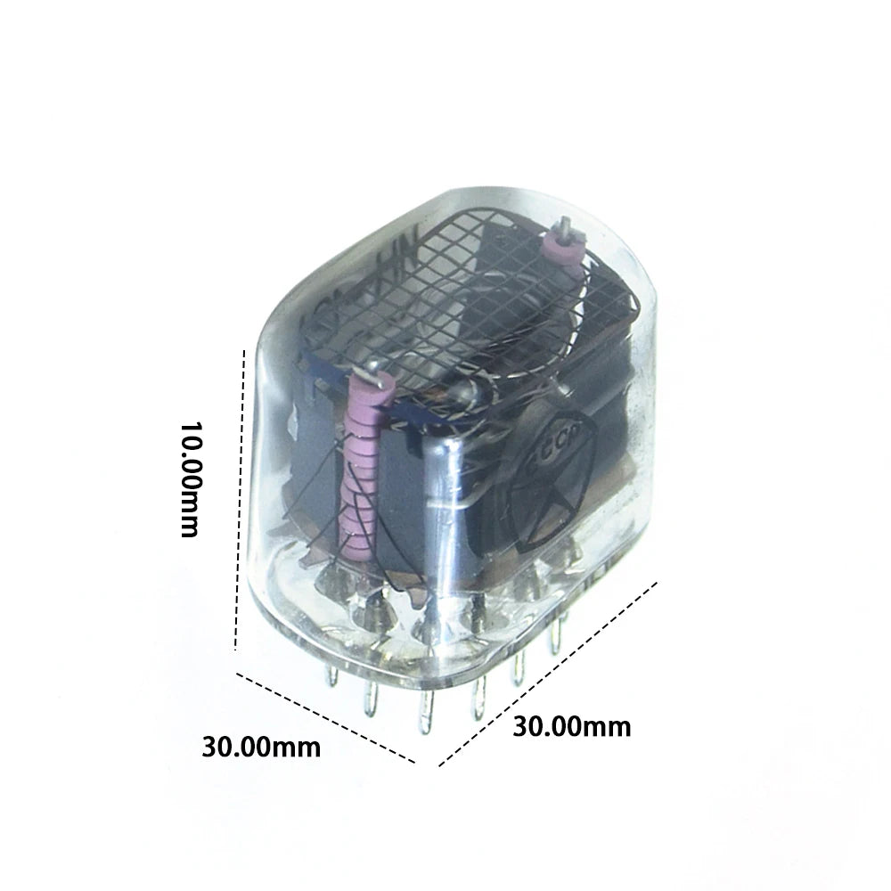 1-6PCS IN-12 Digital Tube with Decimal Point Nixie Glow Tubes Symbol Tube IN12 Nixie Tube Clock Glow Tube for LED Clock DIY Part