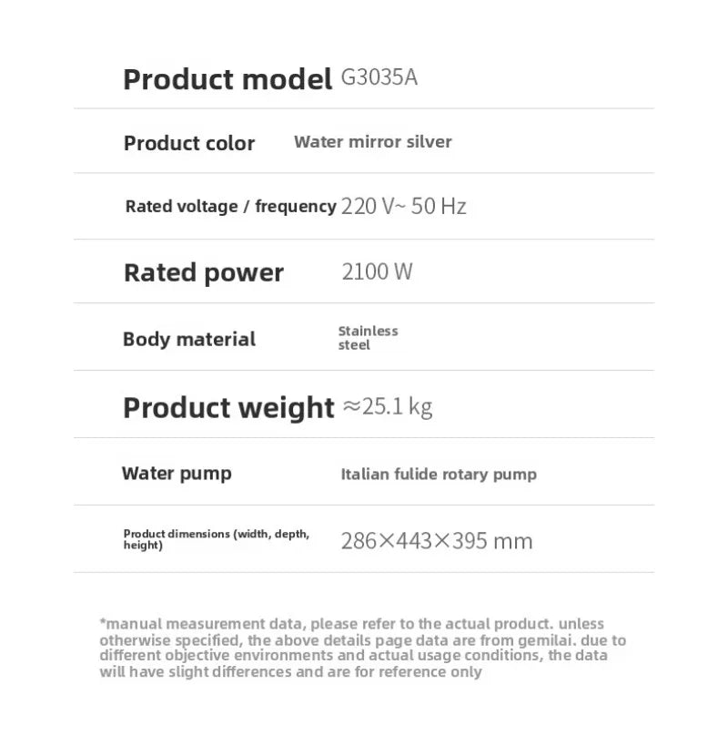 Semi-Automatic Coffee Maker,3035A/B/C Concentration E61 Brewing Head, Semi-automatic Dual Boiler 15 Bar Vibration Pump
