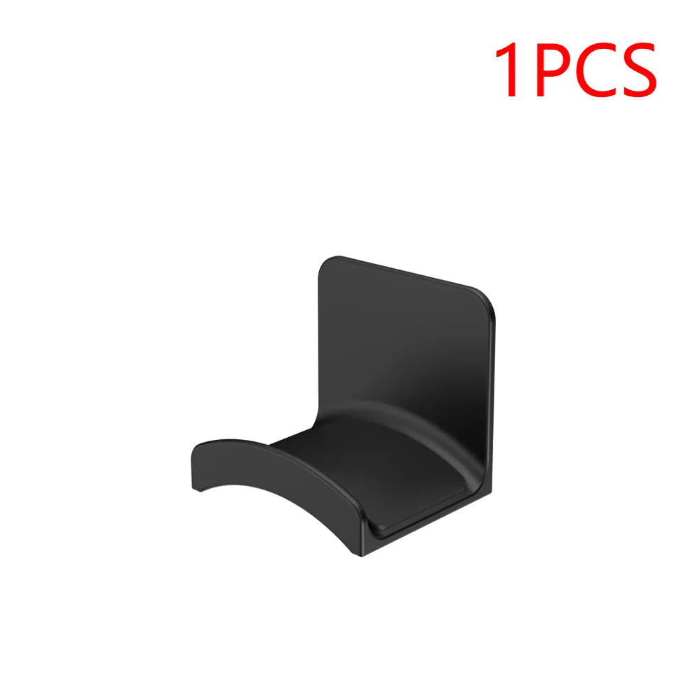 1-5PCS Universal Headphone Stand Adhensive Plastic Wall Mount Hanger Under Desk Headset Rack Holder Support for Gaming Earphone