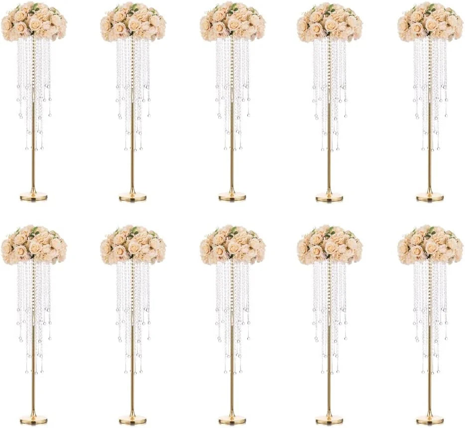 10pcs))Wedding Supplies Table Decoration Geometric Centerpiece Stand Road Lead Flower Stand Arrangement Table Centerpiece