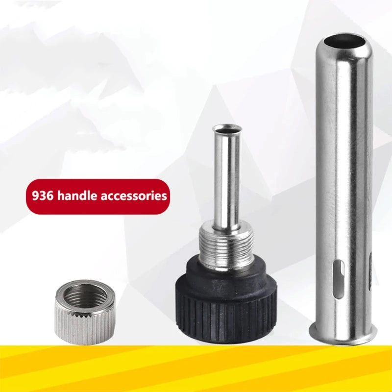 Soldering Iron Sleeve Welding Handle Sleeve/Steel Tube/Screw for Electronic Enthusiasts Professionals Lightweight